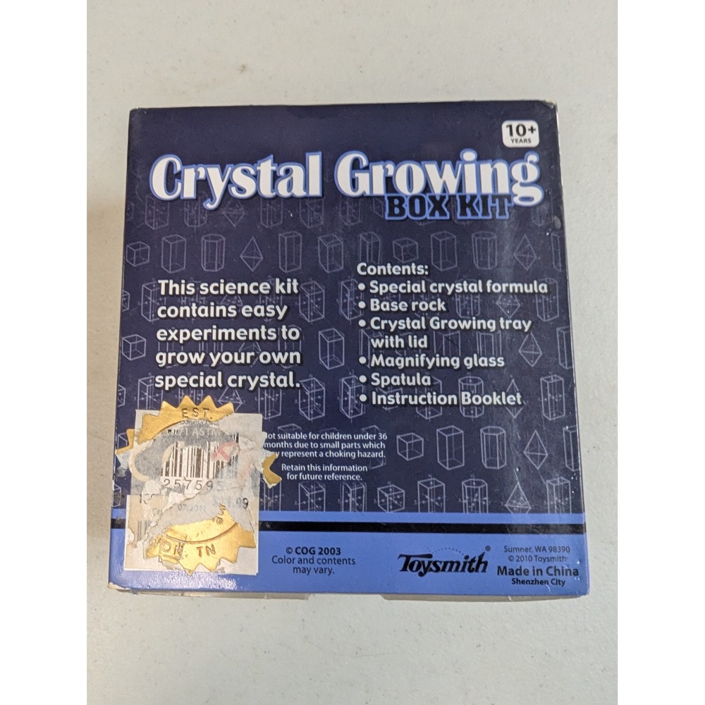 Toysmith Crystal Growing Box Kit Diamond‎ White Science Experiment 10+ Years - Picture 4 of 7